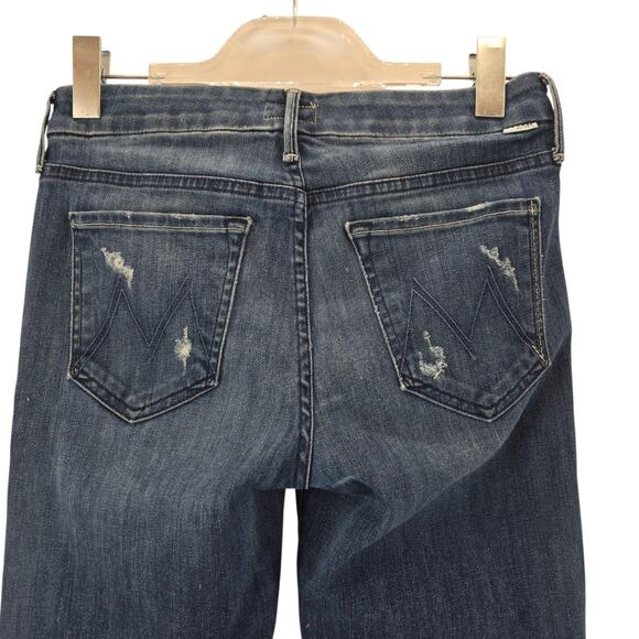 Mother Jeans Womens 27 Looker Ankle Chew Breaking The Law Crop Skinny Distressed - Picture 7 of 14